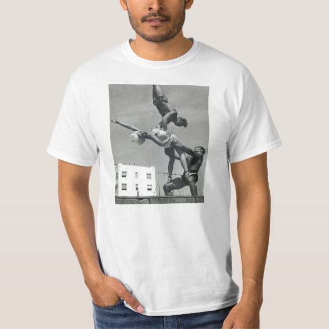 T-shirt Plage vintage de muscle (Devant)