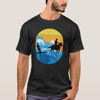 T-shirt Plage vintage Horse Surf Wakeboard Eau Ski