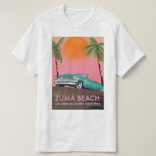 T-shirt Plage Zuma Comté de Los Angeles Californie