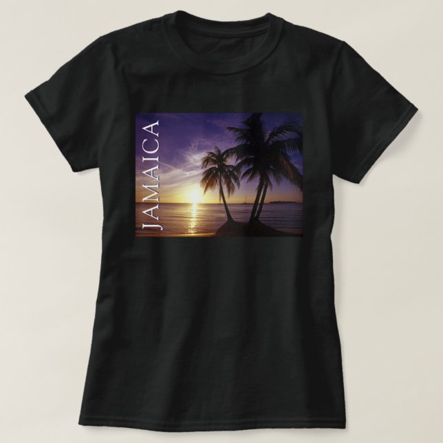 T-shirt Plages à Negril Jamaïque (Design devant)