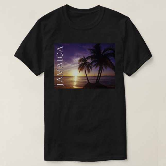 T-shirt Plages à Negril Jamaïque (Design devant)