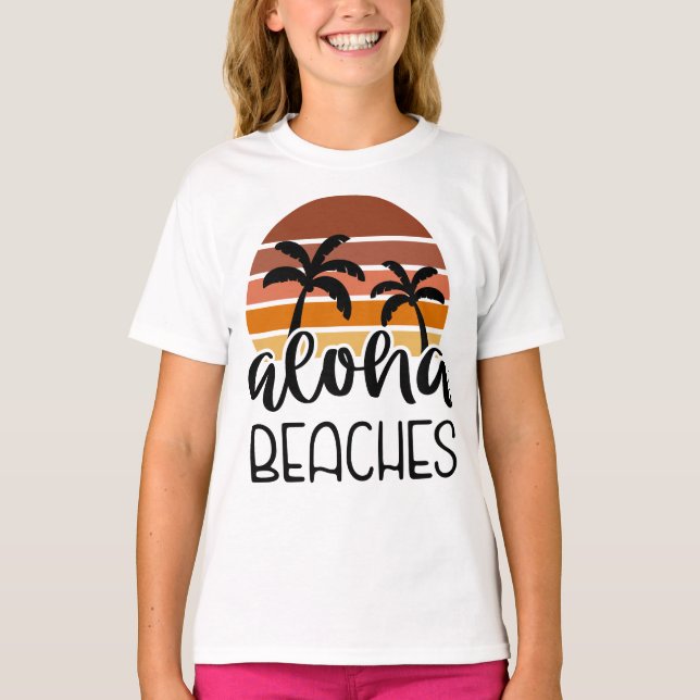 T-shirt Plages Aloha  (Devant)