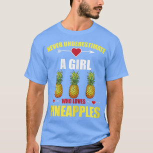 T-shirt Plages Aloha Hawaii De La Fille Aimer L'Ananas