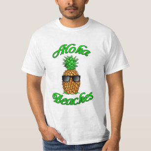 T-shirt Plages amusantes de l'Aloha à l'ananas hawaïen