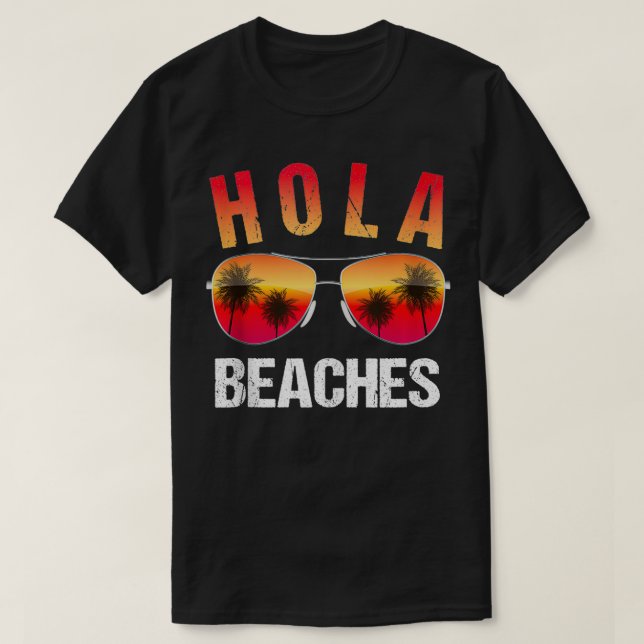 T-shirt Plages de Hola Top Funny Beach Vacances été (Design devant)
