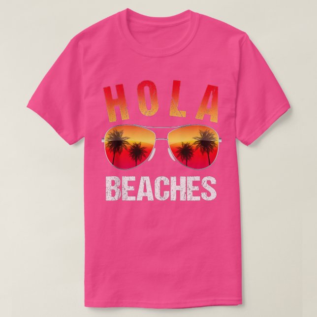 T-shirt Plages de Hola Top Funny Beach Vacances été (Design devant)
