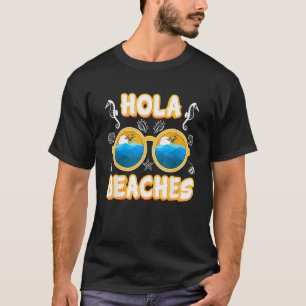 T-shirt Plages de Hola Vacances Lunettes de soleil d'été c