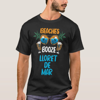 T-shirt Plages de Lloret de Mar Drôle de vacances en Espag