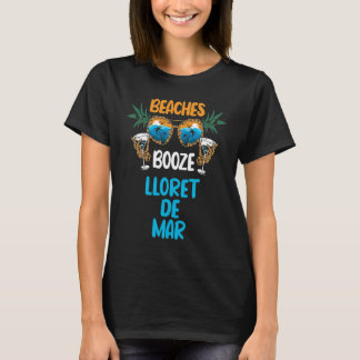 T-shirt Plages de Lloret de Mar Drôle de vacances en Espag