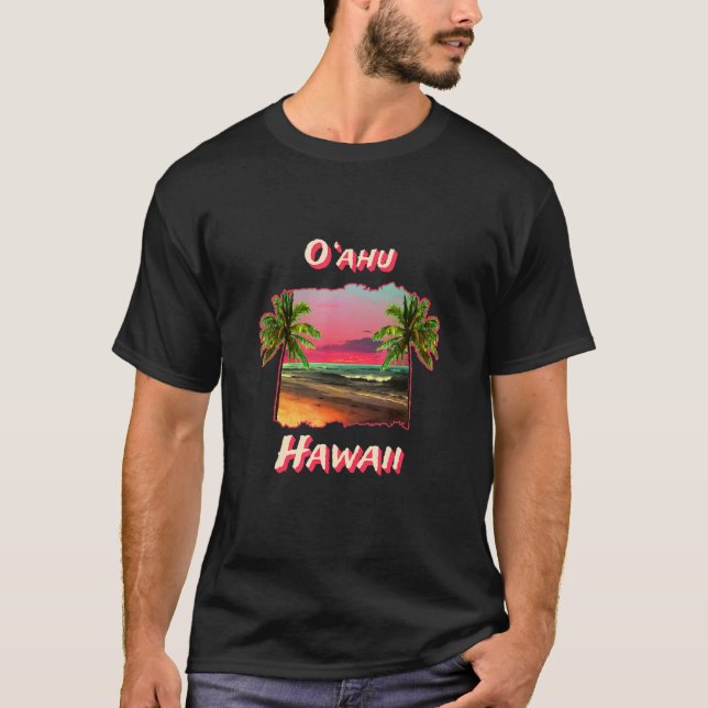 T-shirt Plages De Ou2018ahu Hawaii (Devant)