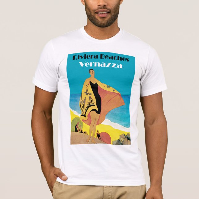 T-shirt Plages de Riviera ~ Vernazza (Devant)