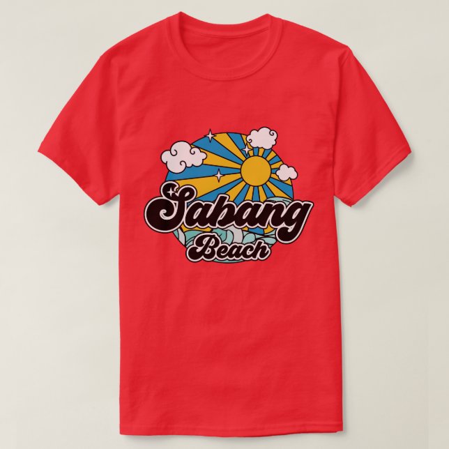 T-shirt Plages de Sabang Beach (Design devant)
