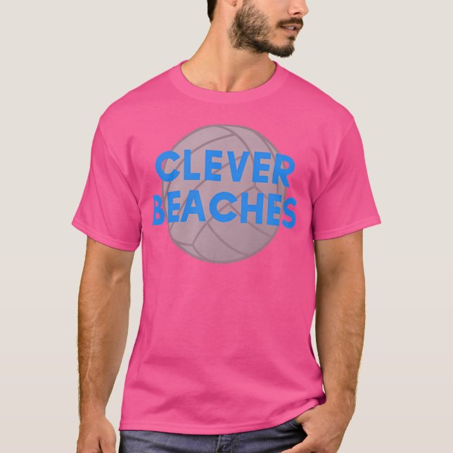 T-shirt Plages Intelligentes Funny Volleyball (Devant)