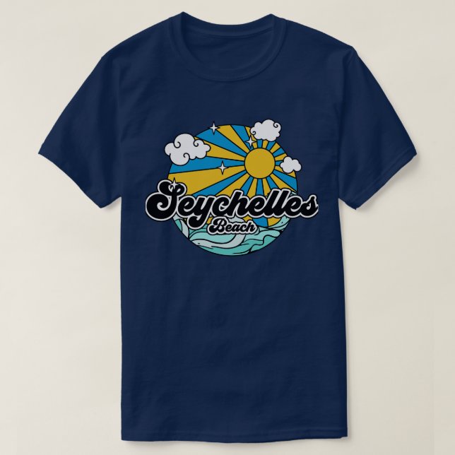 T-shirt Plages Seychelles Beach (Design devant)