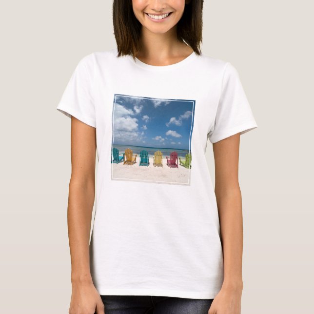 T-shirt Plages tropicales | Palm Beach, Aruba (Devant)