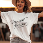 T-shirt Plages Yee-haw Vacances Personnalisées Corresponda<br><div class="desc">Les plages de Yee-haw ! Embrassez le cul bohème dedans ! Les vacances de printemps et les voyages de filles sont des appels, et votre équipe répond dans le style bohotown correspondant! Ces tee - shirts sont sûrs de tourner la tête et d'allumer des rires. Allez-y, montez les airs, chassez...</div>