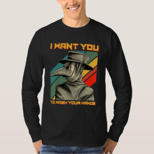 T-shirt Plague Docteur Médiéval Je Veux Que Vous Lavez Vot