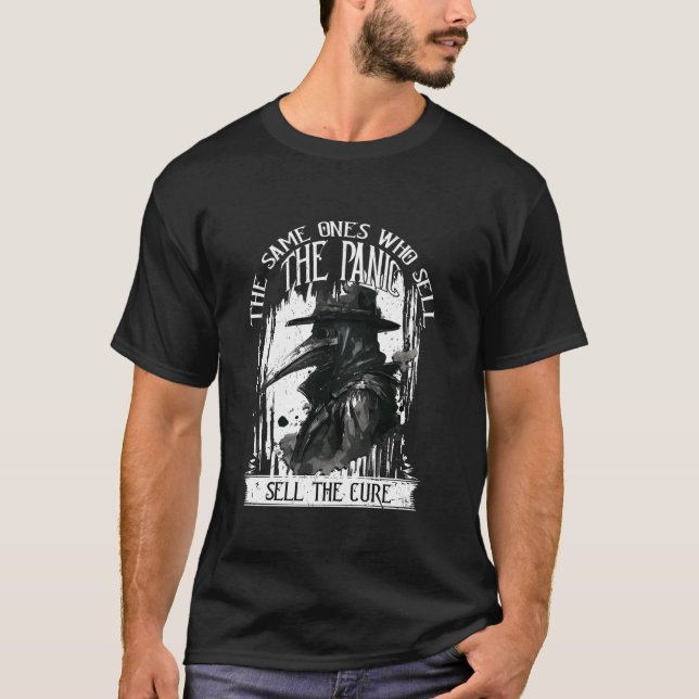 T-shirt Plague Doctor Les Mêmes Qui Vendent La Panique Sel (Devant)