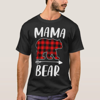 T-shirt Plaid Bear Correspondant Des Costumes Familiaux, F