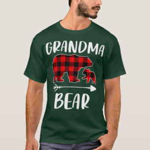 T-shirt Plaid Bear Matching Family Outwear, Amusante grand