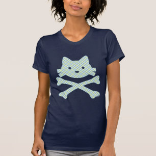 T-shirt Plaid d'os croisés de Kitty