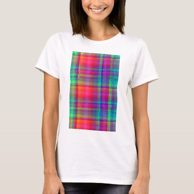 T-shirt Plaid lumineux (Devant)