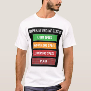 T-shirt plaid risible de vitesse de statut de moteur de