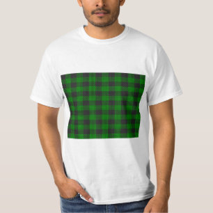 T-shirt Plaid vert et noir