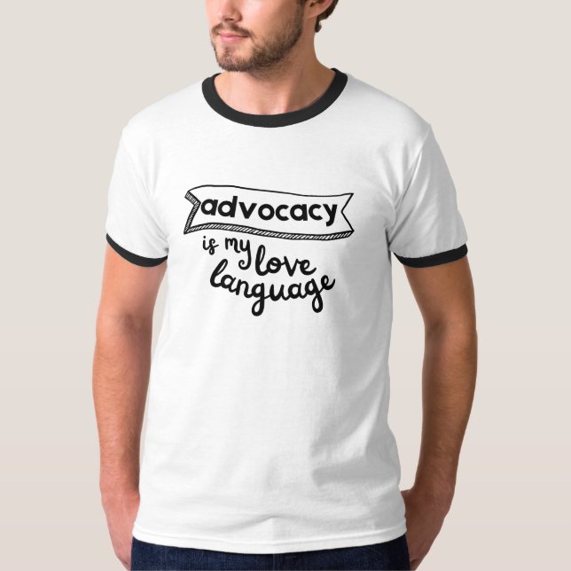 T-shirt Plaidoyer Est Mon Amour Langue Ringer Tee (Devant)