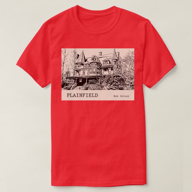 T-shirt Plainfield New Jersey (Design devant)