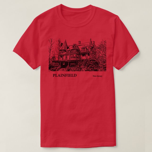 T-shirt Plainfield New Jersey 2 (Design devant)