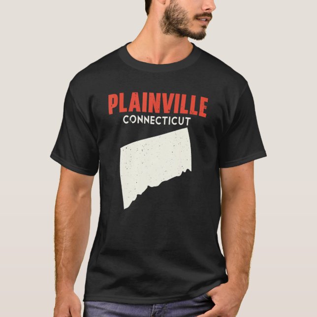 T-shirt Plainville Connecticut USA State America Travel Co (Devant)