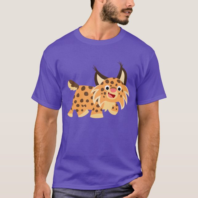 T-shirt plaisant mignon de chat sauvage de bande (Devant)