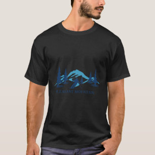T-shirt Plaisant Mountain Maine Station de ski Ski Ski