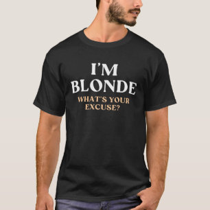 T-shirt Plaisanterie blonde