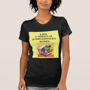 T-shirt plaisanterie de boîte de chat des schrodinger