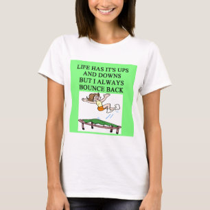 T-shirt plaisanterie de rebondissement de trempoline de la