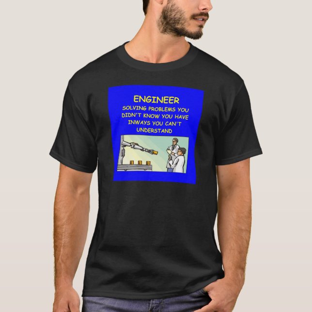 T-shirt plaisanterie d'ingénierie (Devant)