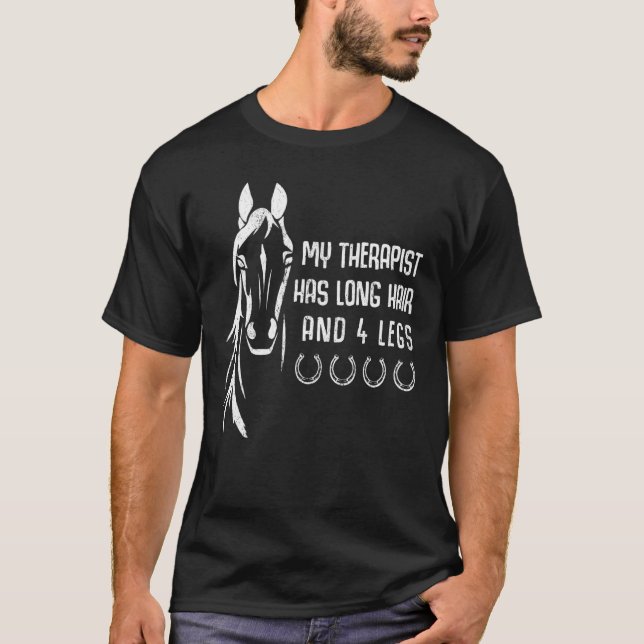 T-shirt Plaisanterie du cheval (Devant)
