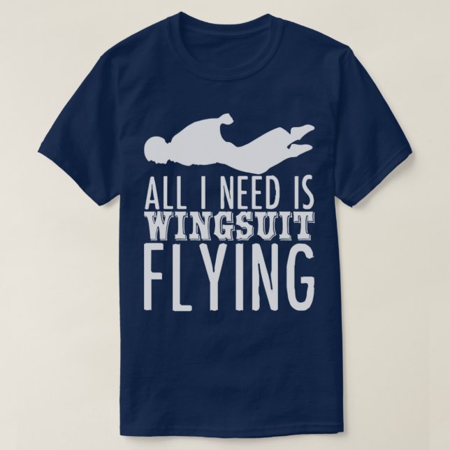 T-shirt Plaisanterie en combinaison d'ailes Basejumping2 (Design devant)