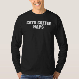 T-shirt Plaisanterie Papa Cats Café Naps