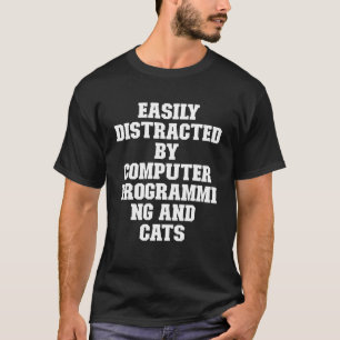 T-shirt Plaisanterie Papa Facilement Distrait Par La Progr