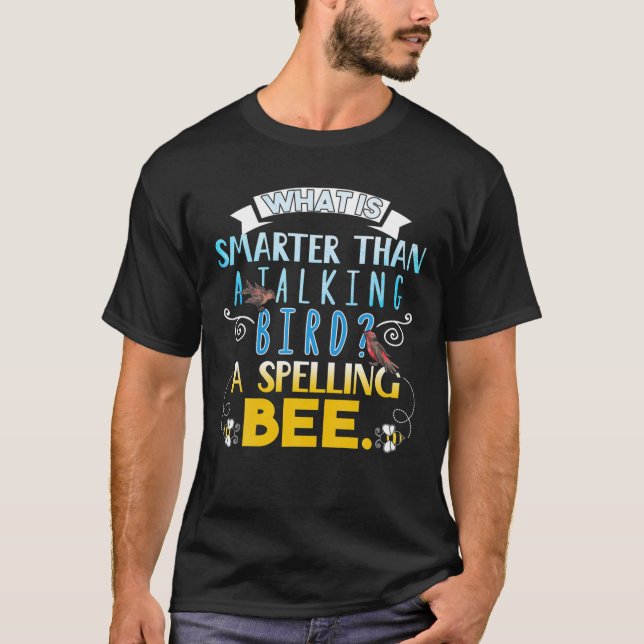 T-shirt Plaisanteries amusantes Orthographe Bee Parlant Oi (Devant)
