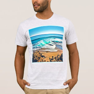 T-shirt Plaisir de la Plage : Vue sur l'Océan