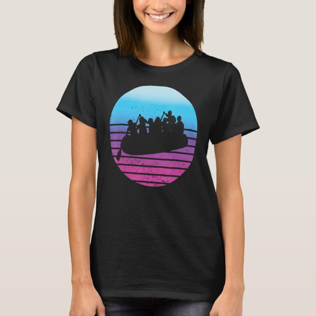 T-shirt Plaisir en bateau de Rafting River (Devant)