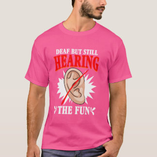 T-shirt Plaisir Envie Sourde Sourde Langue Des Signes Audi