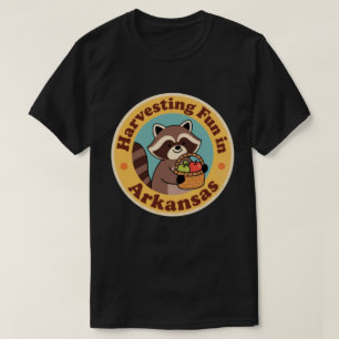 T-shirt Plaisir Vintage dans la récolte de ratons laveurs