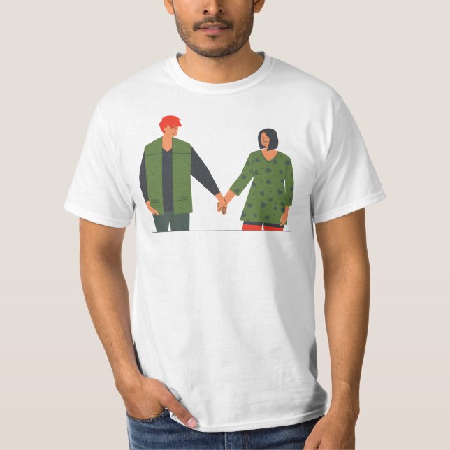 T-shirt Plaisirs simples main (Devant)