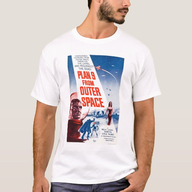 T-shirt Plan 9 d'espace extra-atmosphérique (Devant)