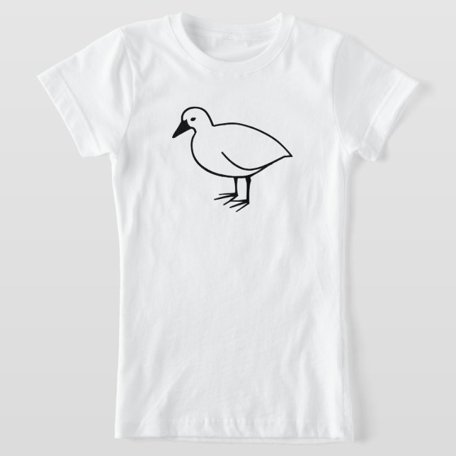 T-Shirt Plan amusant d'un oiseau (Poser)